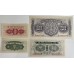 CHINA 1940 . ONE 1 - FIVE 5 FEN and TEN 10 - FIFTY 50 CENTS BANKNOTES